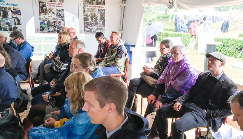 Mennesker til debat om uddannelse på Bornholm til Folkemødet på Bornholm 2016